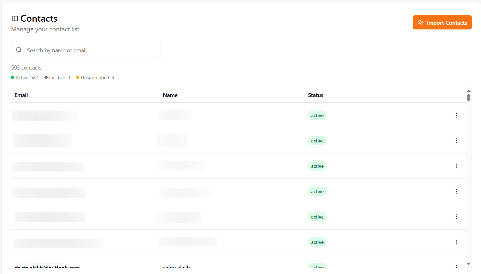 Screenshot of templates feature